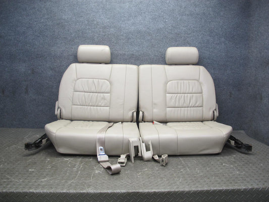 2004-2005 Lexus LX470 Rear Third 3RD ROW Left Right Leather Ivory Seat Set of 2