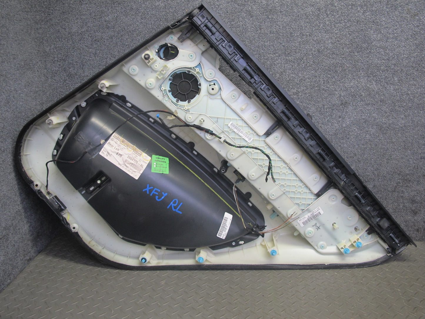 2007-2013 BMW E70 X5 Rear Left & Right Door Interior Trim Cover Panel Frame Set