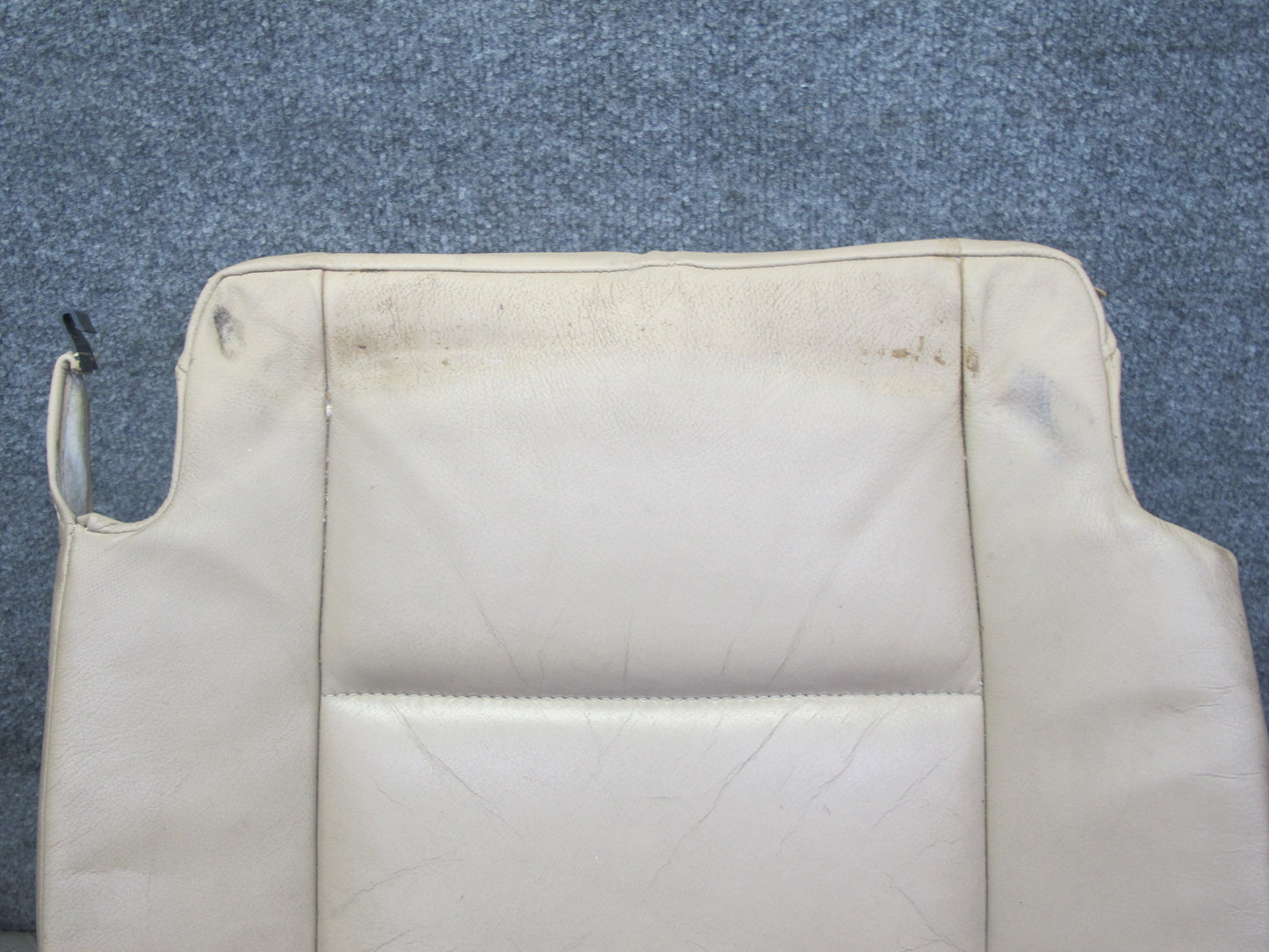 01-06 BMW E46 Convertible Front Right Seat Lower Cushion Leather Beige OEM