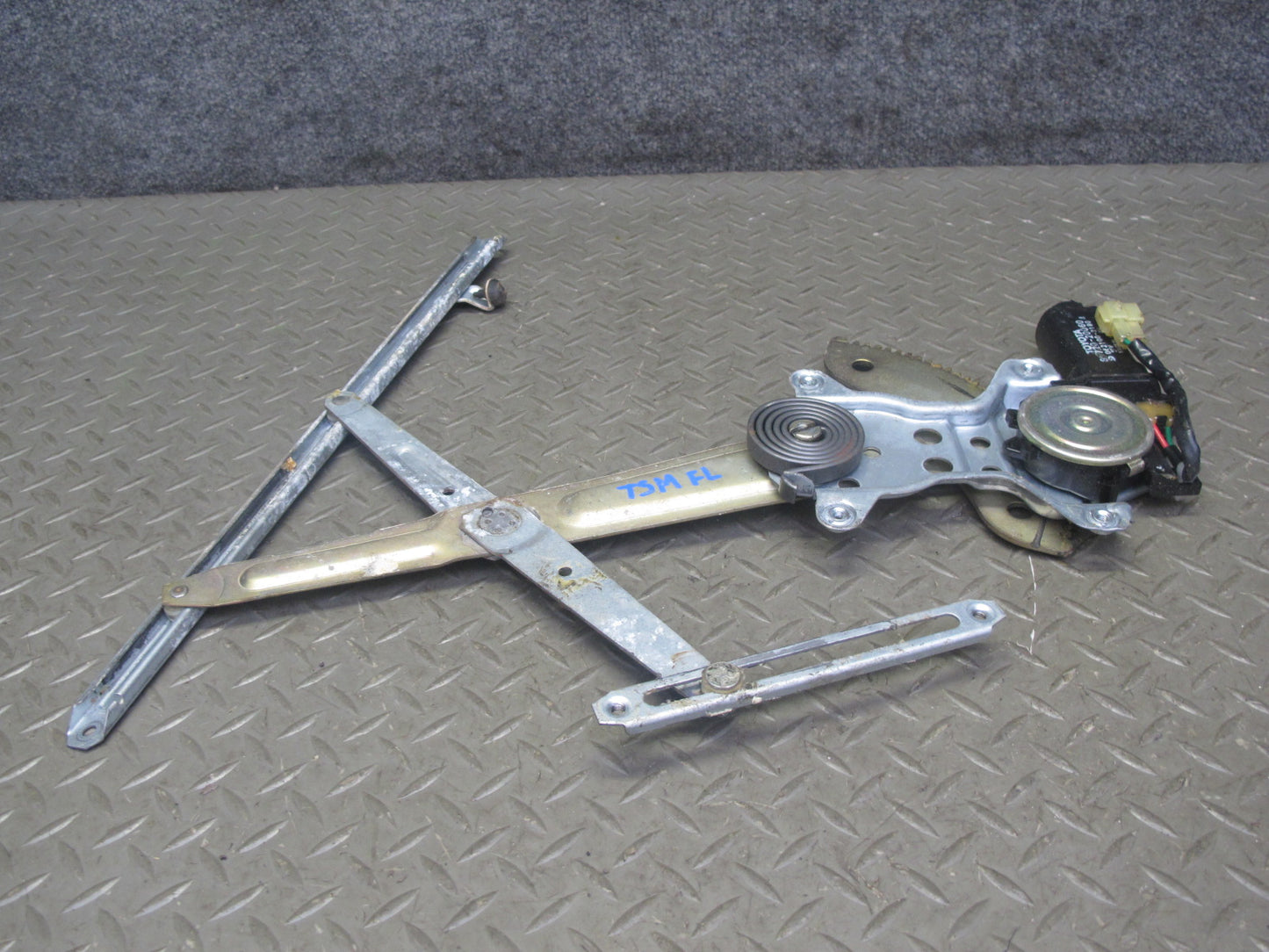 86-92 Toyota Supra MA70L Front Left Driver Door Window Regulator w Motor OEM