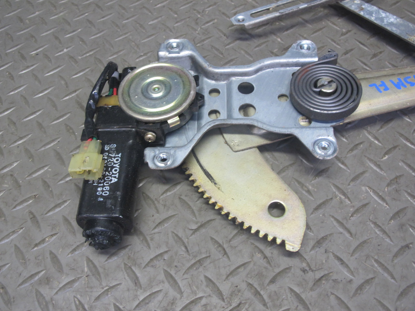 86-92 Toyota Supra MA70L Front Left Driver Door Window Regulator w Motor OEM