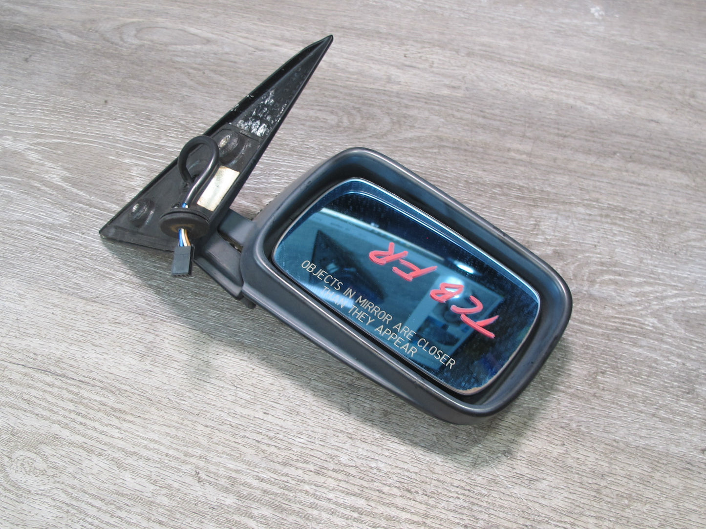 94-99 BMW E36 Coupe Convertible Right Heated Exterior Side View Mirror Black OEM