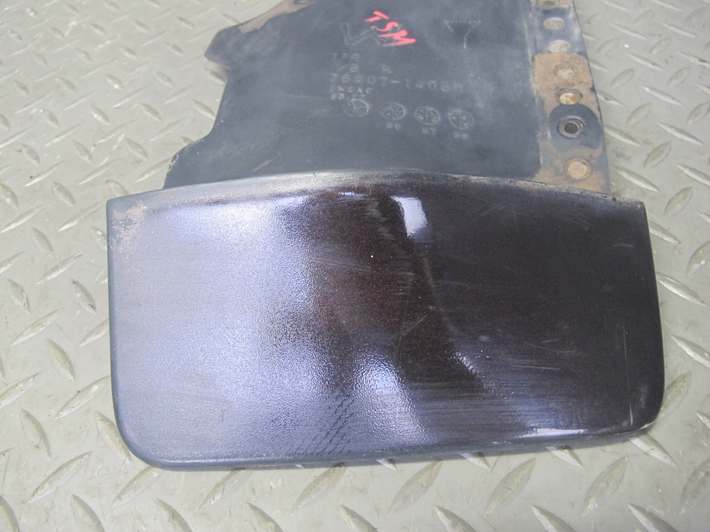 86-92 Toyota Supra MK3 Set of 2 Rear Right & Left MUD Flap Guard Black Ruby OEM