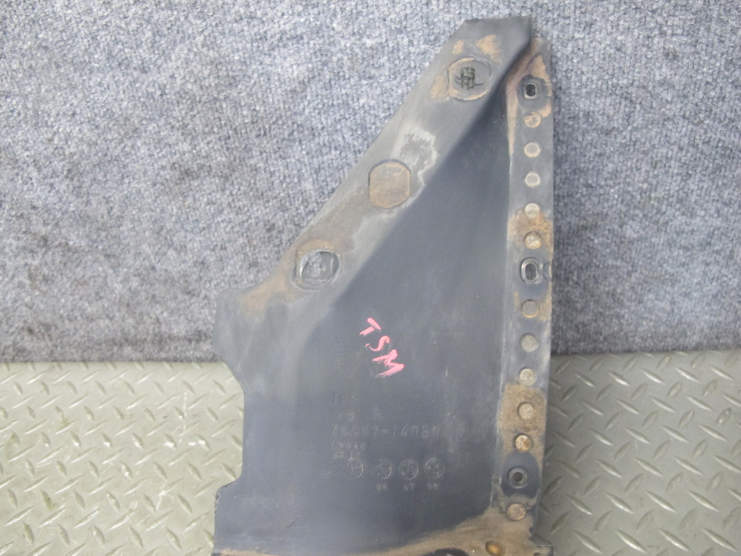 86-92 Toyota Supra MK3 Set of 2 Rear Right & Left MUD Flap Guard Black Ruby OEM