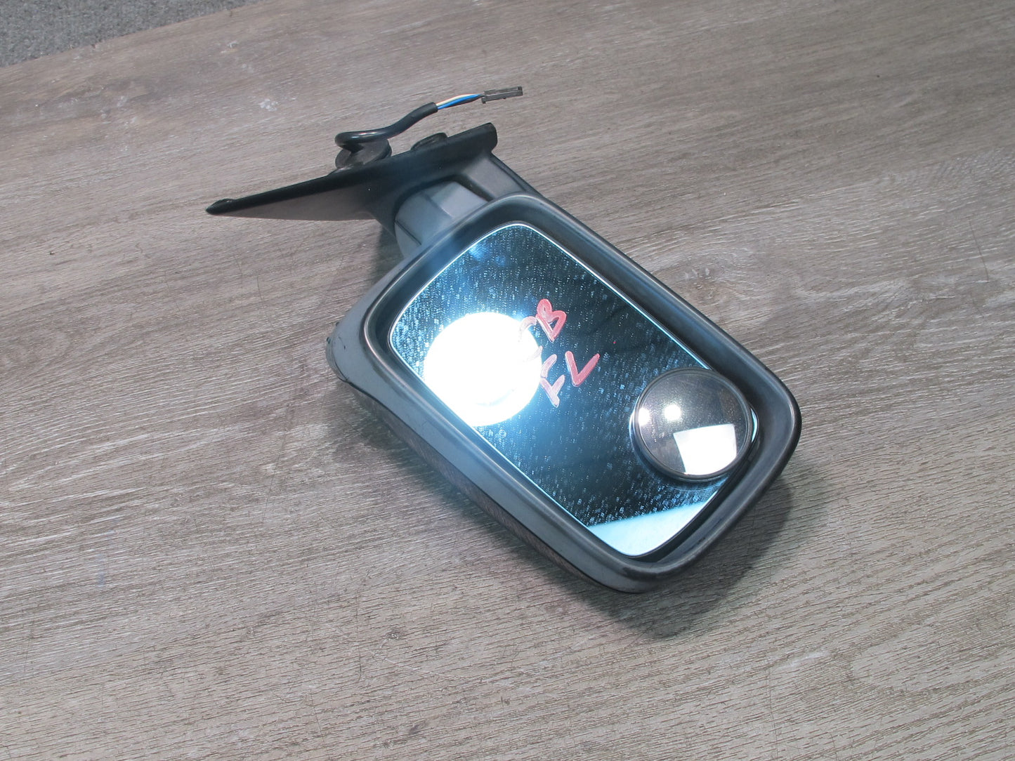94-99 BMW E36 Coupe Convertible Left Heated Exterior Side View Mirror Black OEM