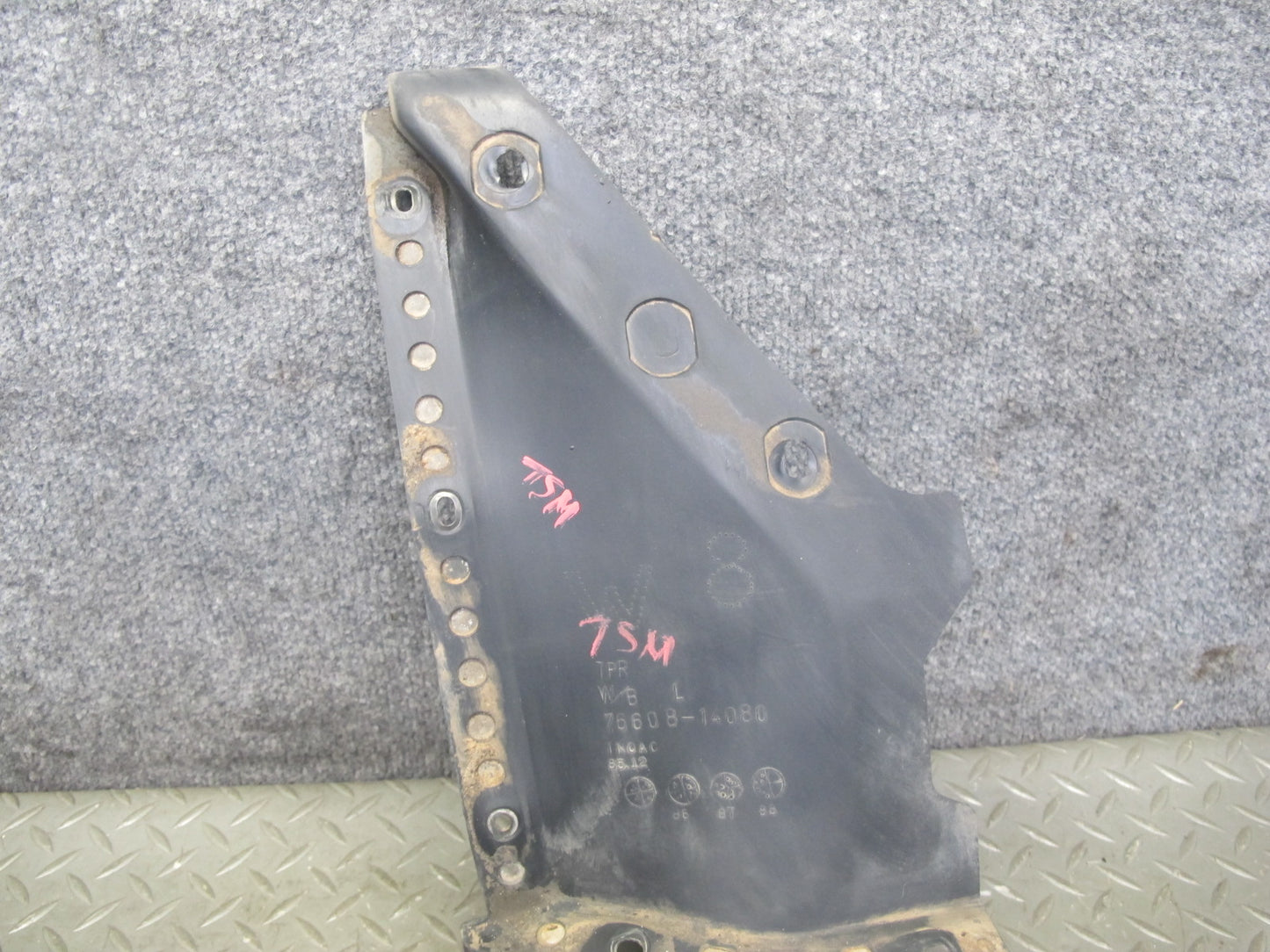 86-92 Toyota Supra MK3 Set of 2 Rear Right & Left MUD Flap Guard Black Ruby OEM