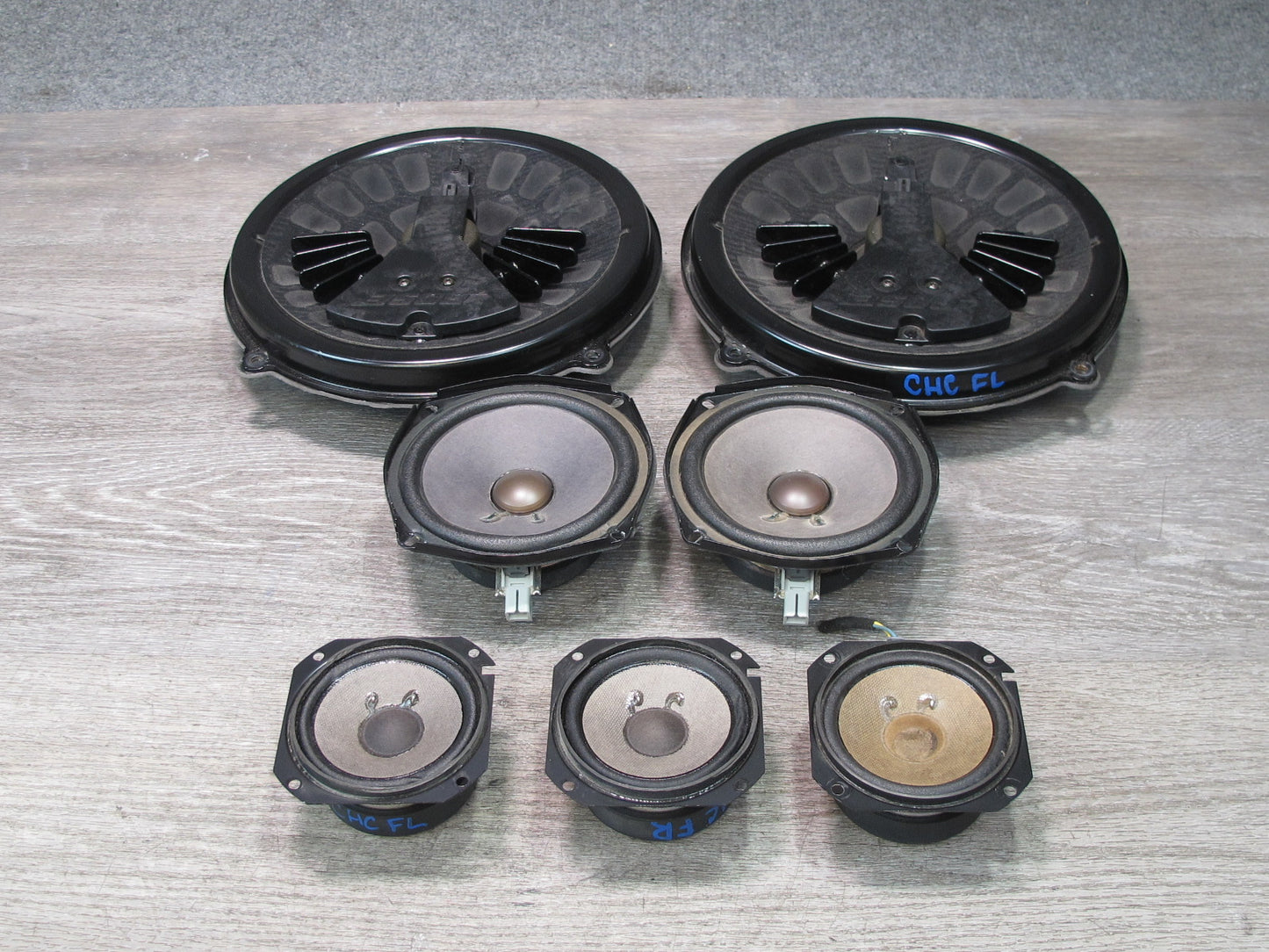 05-09 Chevrolet Corvette C6 Set of 7 Bose Audio System Speaker Subwoofer OEM
