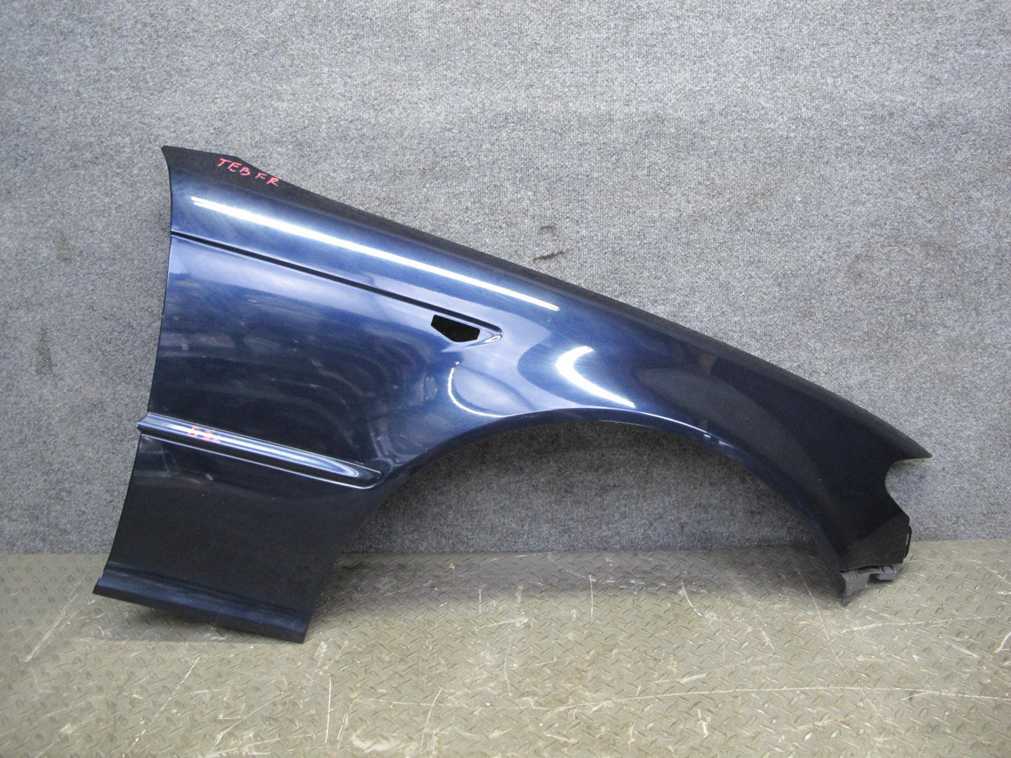 04-06 BMW E46 Coupe Convertible Front Right Fender Shell Cover Panel Blue OEM