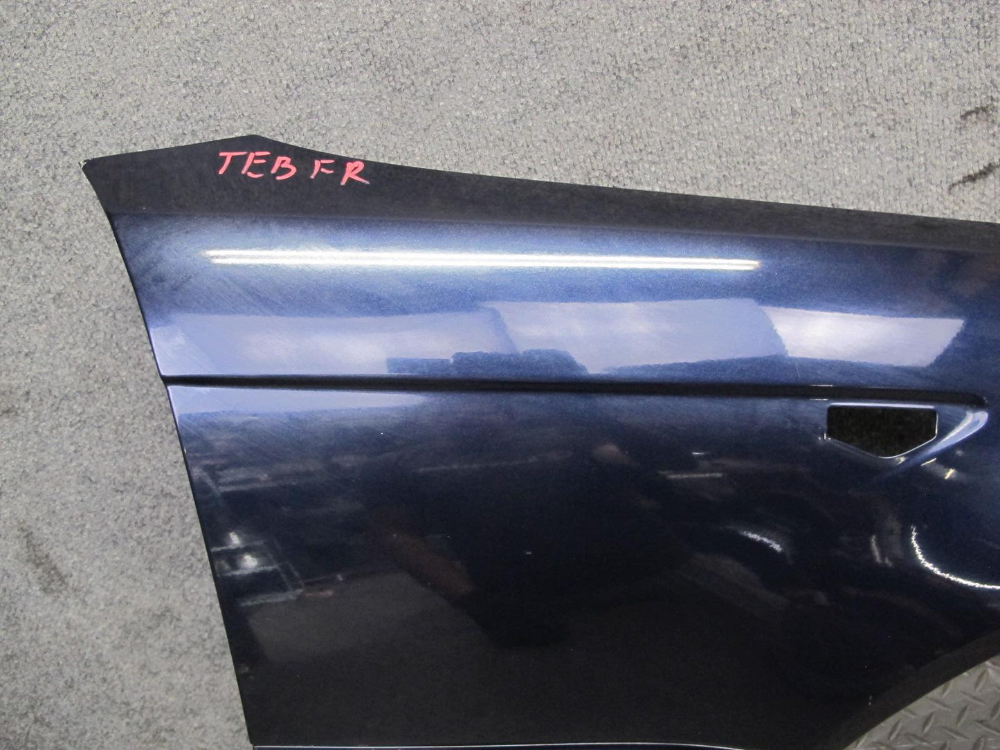 04-06 BMW E46 Coupe Convertible Front Right Fender Shell Cover Panel Blue OEM