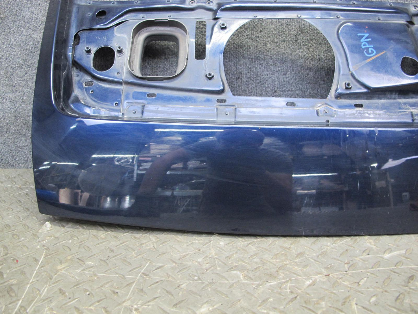 2005-2008 Porsche 911 997 Coupe Rear Engine Trunk Deck Lid Midnight Blue