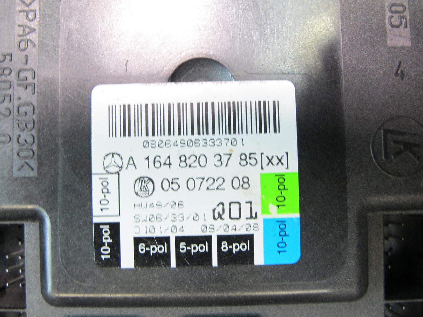 06-11 Mercedes W164 Ml-class Front Left Door Control Module 1648203785 OEM