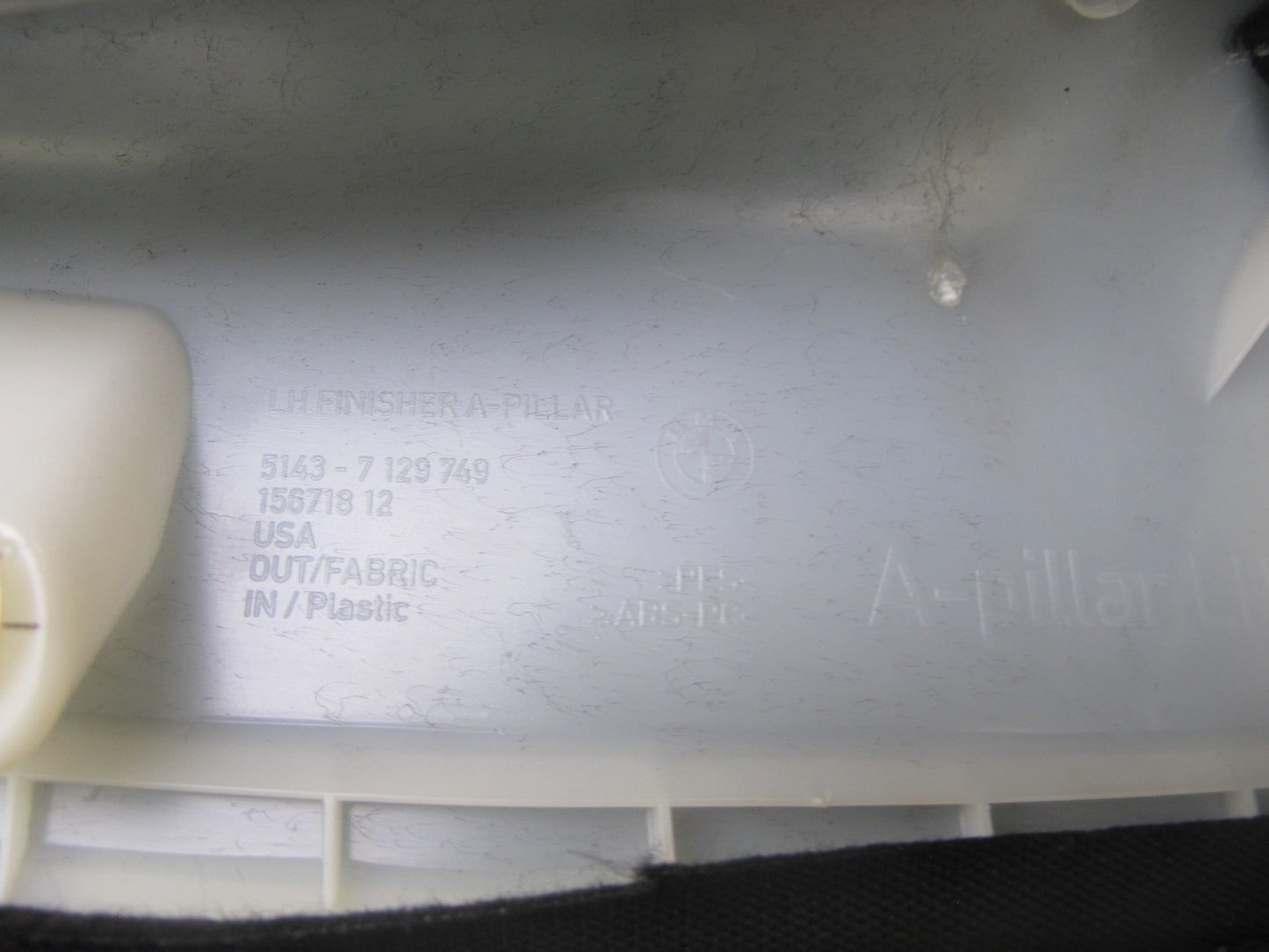 2007-2013 BMW E70 X5 Front Left & Right A Pillar Trim Cover Panel Set of 2