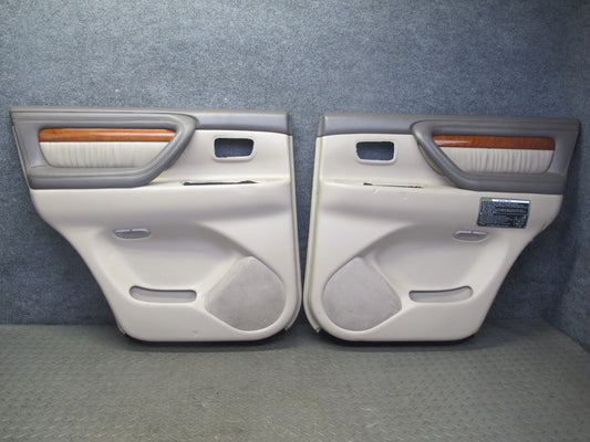 2004-2007 Lexus LX470 Rear Left & Right Door Interior Trim Cover Panel Set of 2