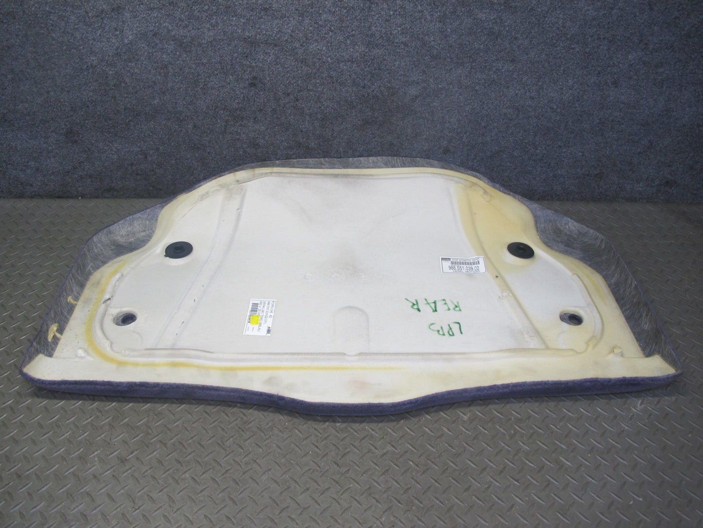 1997-2004 Porsche Boxster 986 Engine Motor Carpet Liner Trim Cover