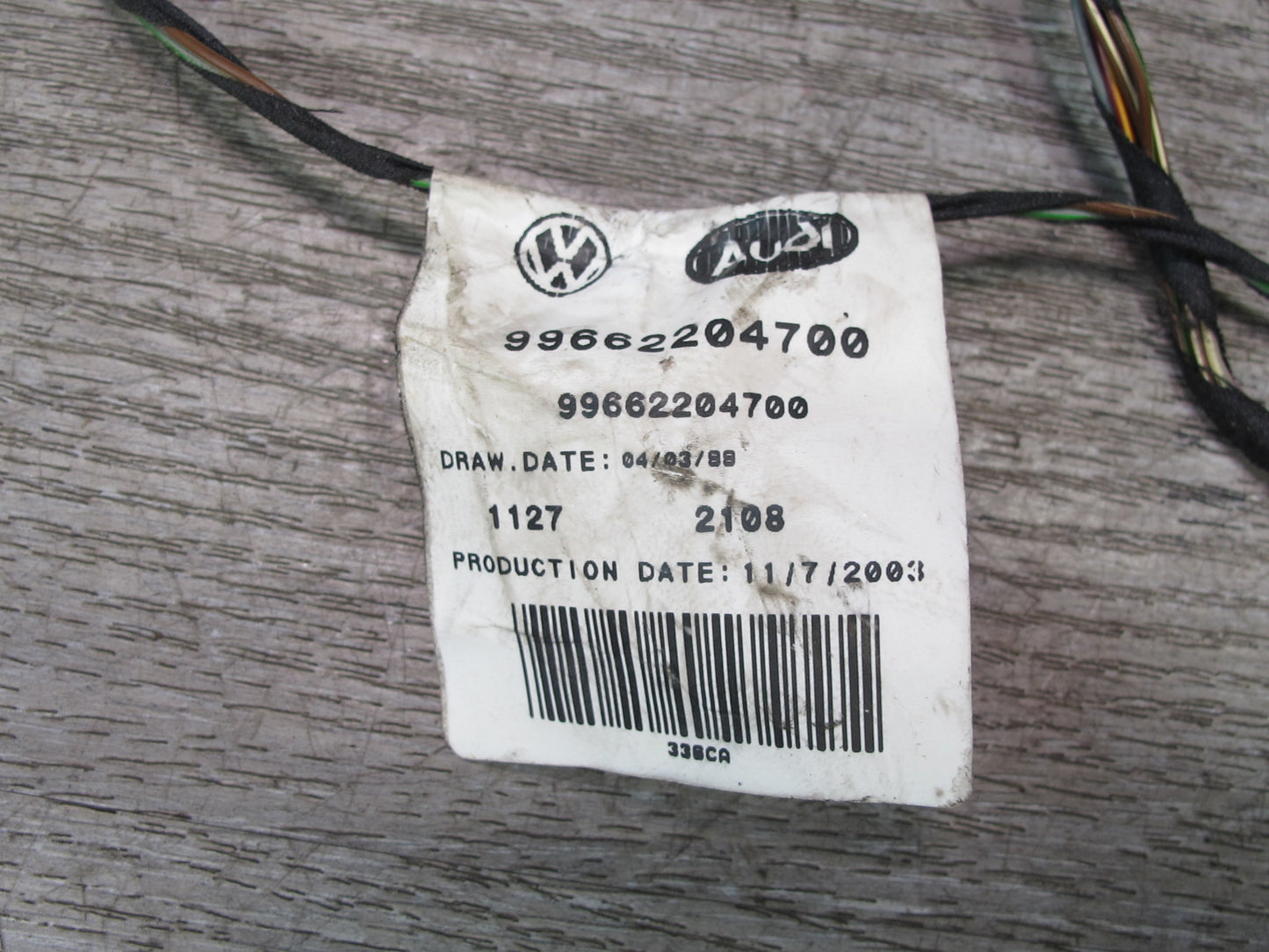 2001-2004 Porsche Boxster 986 A/C Heater Hvac Actuator Motor Wiring Harness Set