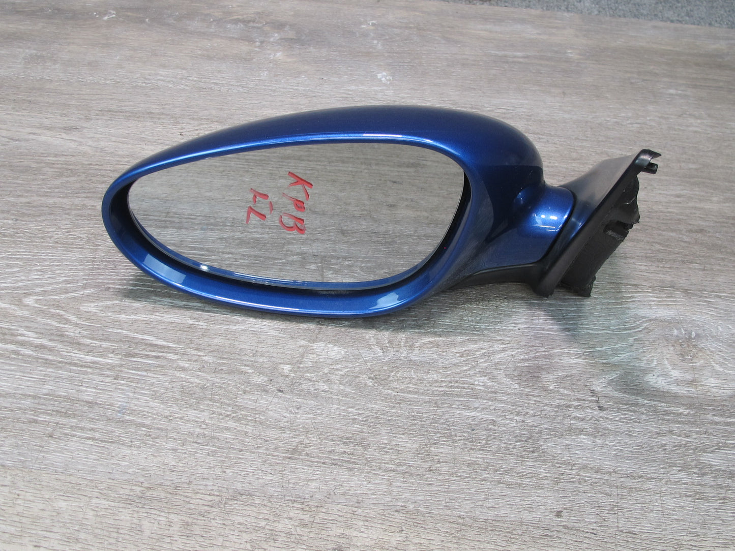1997-2004 Porsche Boxster 986 Left Door Exterior Side View Heated Mirror Blue