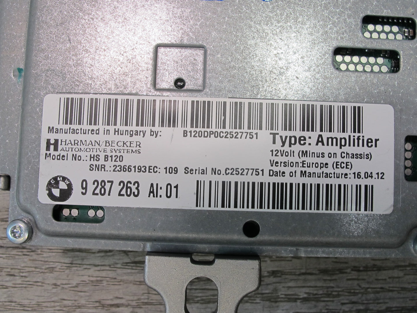 2010-2013 BMW E70 E71 X5M X6M Active Sound Amplifier Control Module 9287263