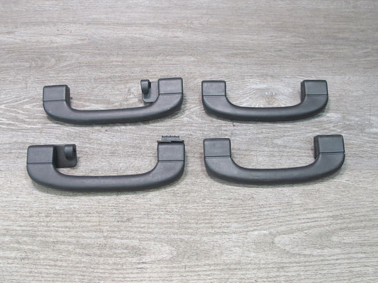 2007-2013 BMW E70 X5 Front & Rear Overhead Interior Grab Handle Black Set of 4
