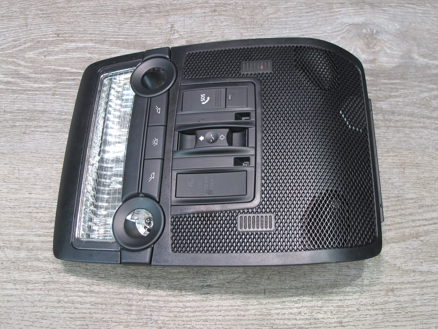 07-13 BMW E70 E71 E72 Overhead Console & Rear Reading Interior Light Black Set