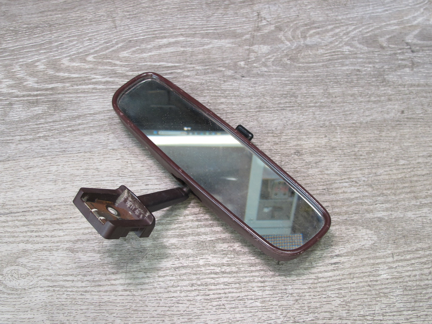 86-92 Toyota Supra MA70L Manual Dimming Interior Rear View Mirror Maroon OEM