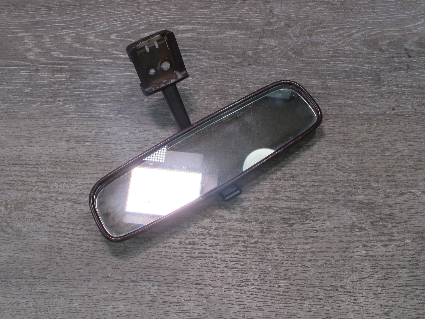 86-92 Toyota Supra MA70L Manual Dimming Interior Rear View Mirror Maroon OEM