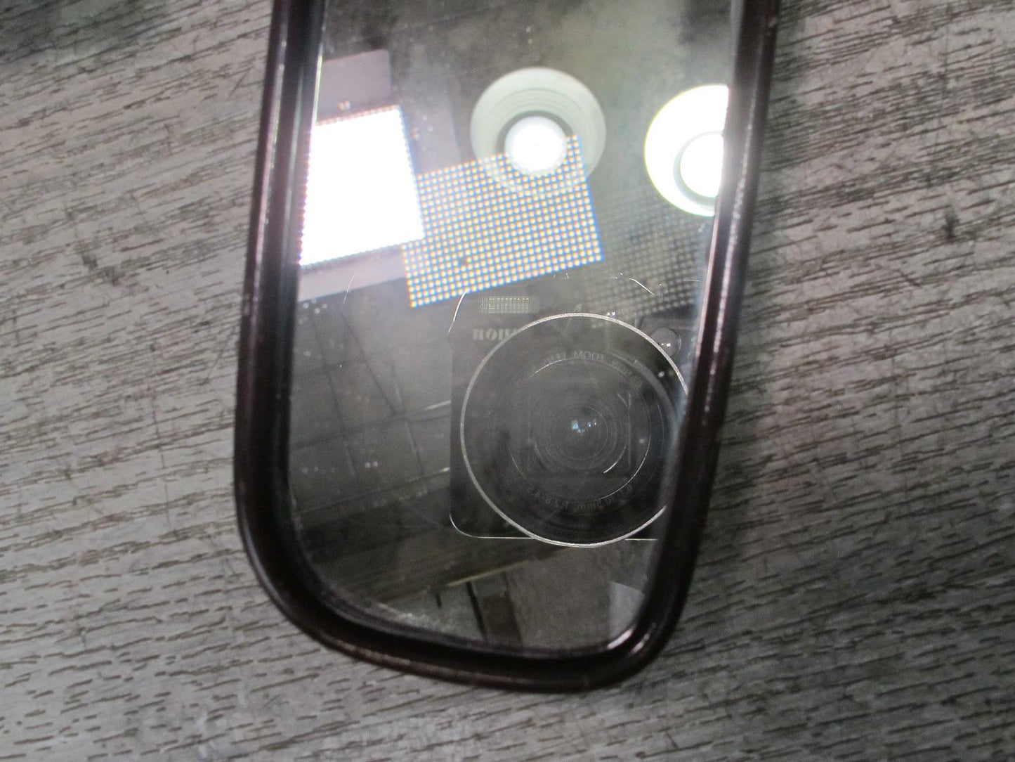 86-92 Toyota Supra MA70L Manual Dimming Interior Rear View Mirror Maroon OEM