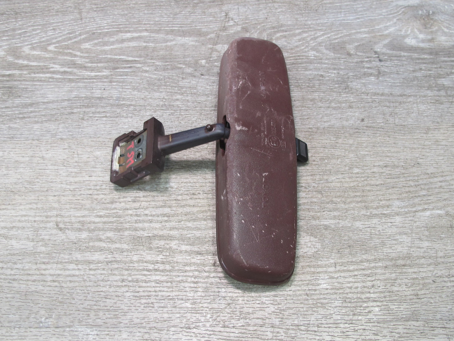 86-92 Toyota Supra MA70L Manual Dimming Interior Rear View Mirror Maroon OEM
