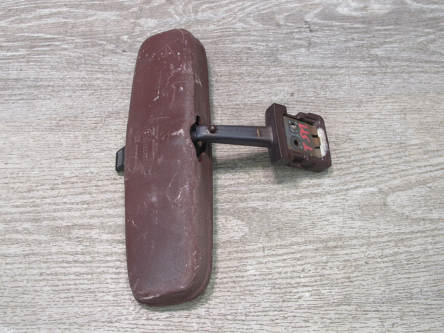 86-92 Toyota Supra MA70L Manual Dimming Interior Rear View Mirror Maroon OEM