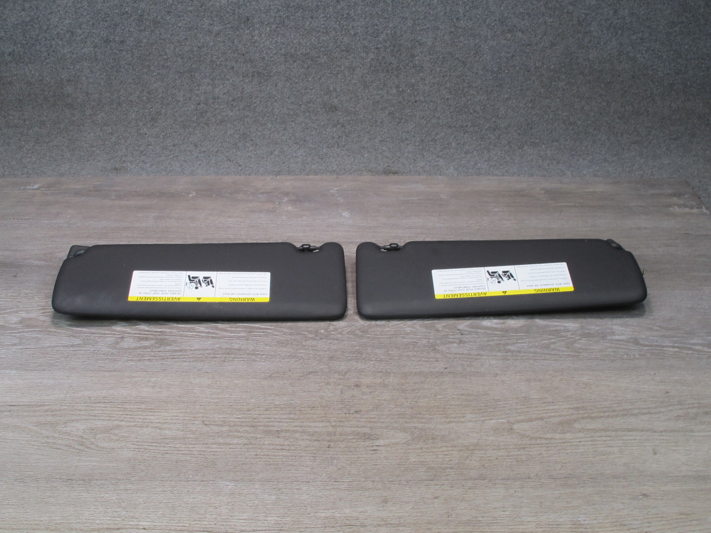 12-18 BMW F30 F31 3-SERIES Set of 2 Front Left & Right Sun Visor Black OEM