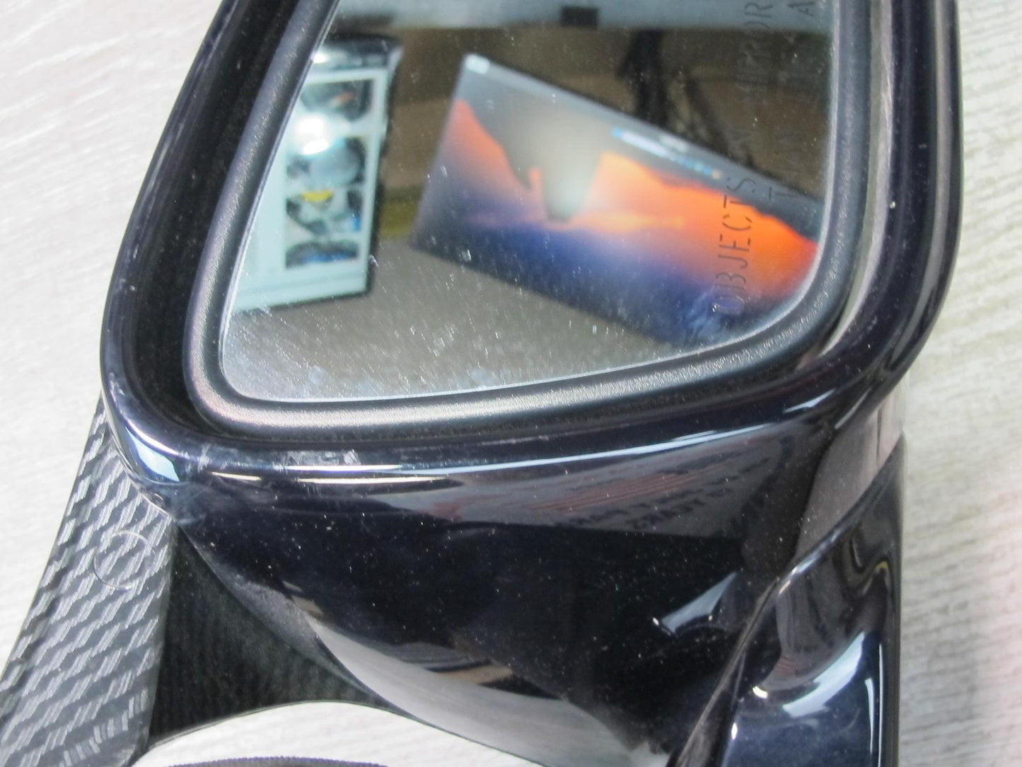12-18 BMW F30 F31 Right Door Exterior Side View Heated Mirror w Carbon Cover
