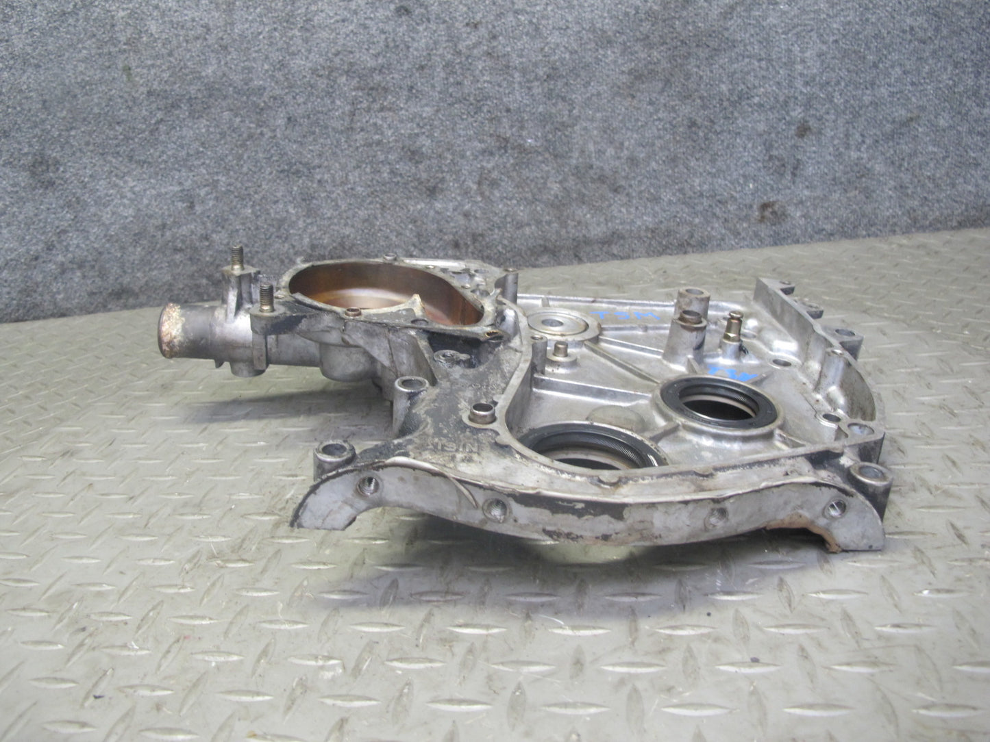 89-92 Toyota Supra MKA70L 7MGE NA Engine Timing Gear Rear END Plate 71K Mile OEM