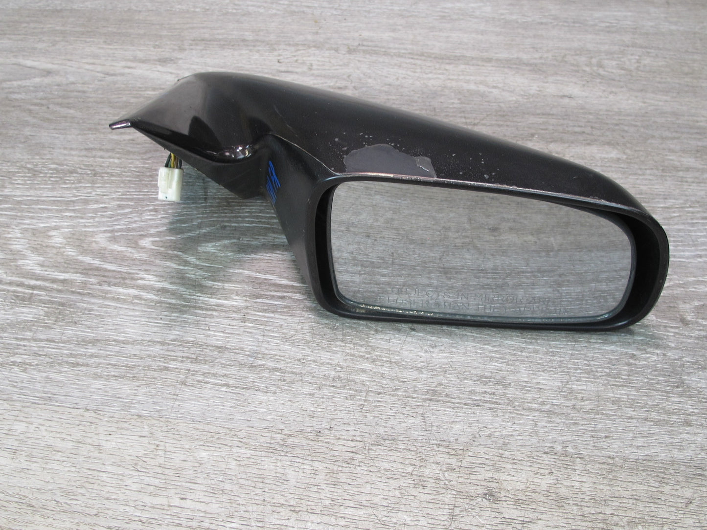 89-92 Toyota Supra MK3 7MGE NA Front Right Side View Power Mirror Black Ruby OEM