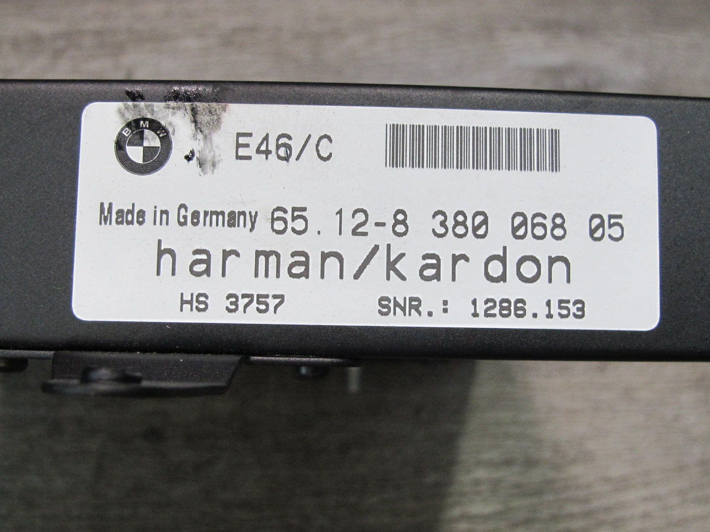 01-06 BMW E46 Convertible Harman Kardon Hi-fi Audio Amplifier AMP 8380068 OEM