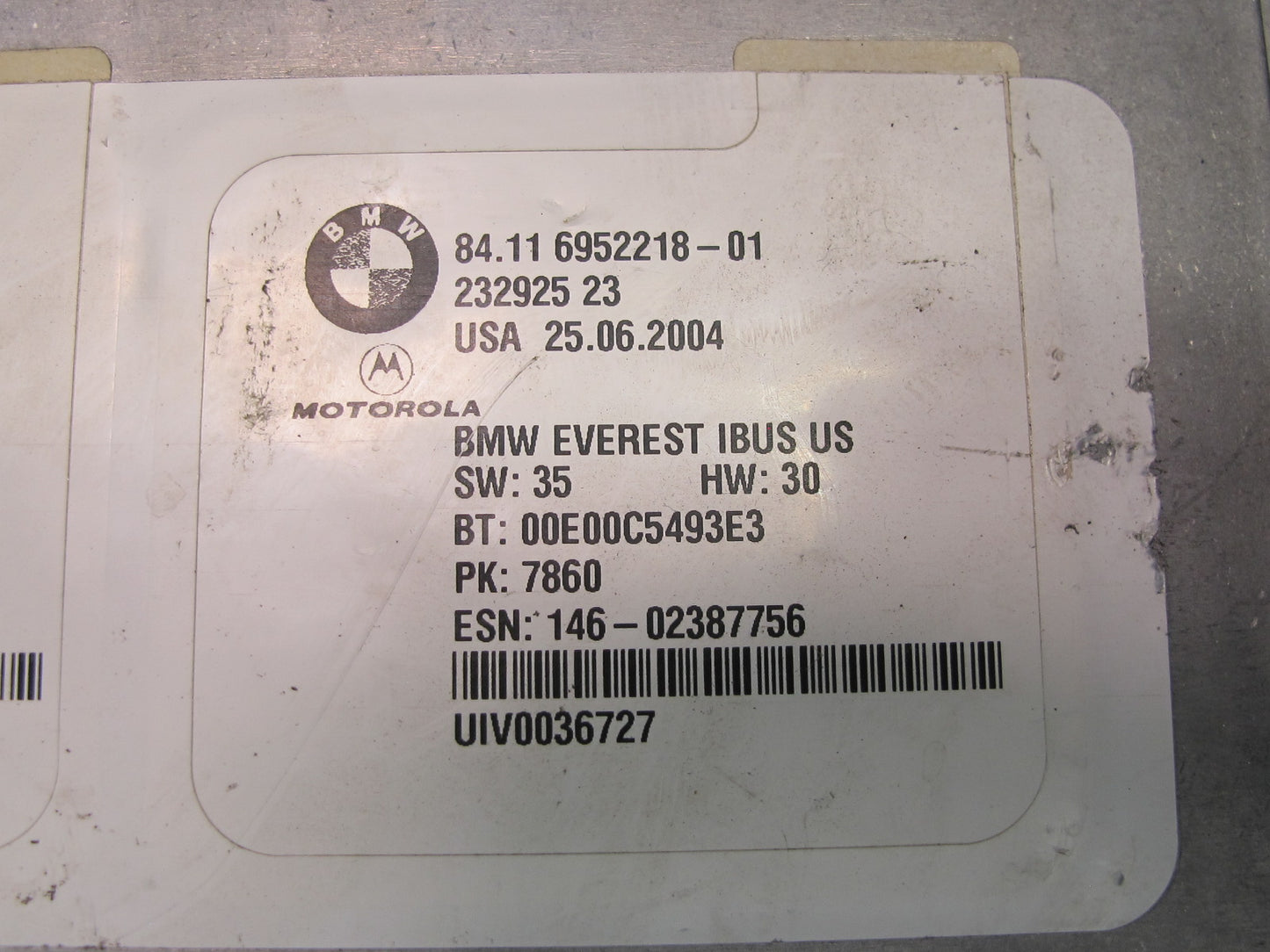 04-05 BMW E46 3-SERIES Telematics Bluetooth Communication Control Module OEM
