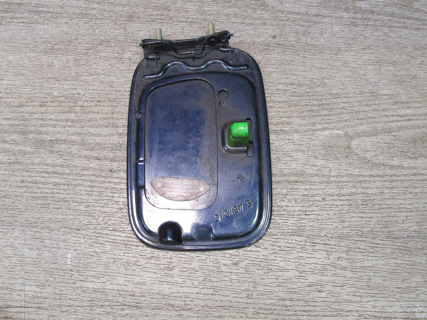 01-06 BMW E46 3-SERIES Fuel Tank Filler Door Lid Cover Orient Blue OEM