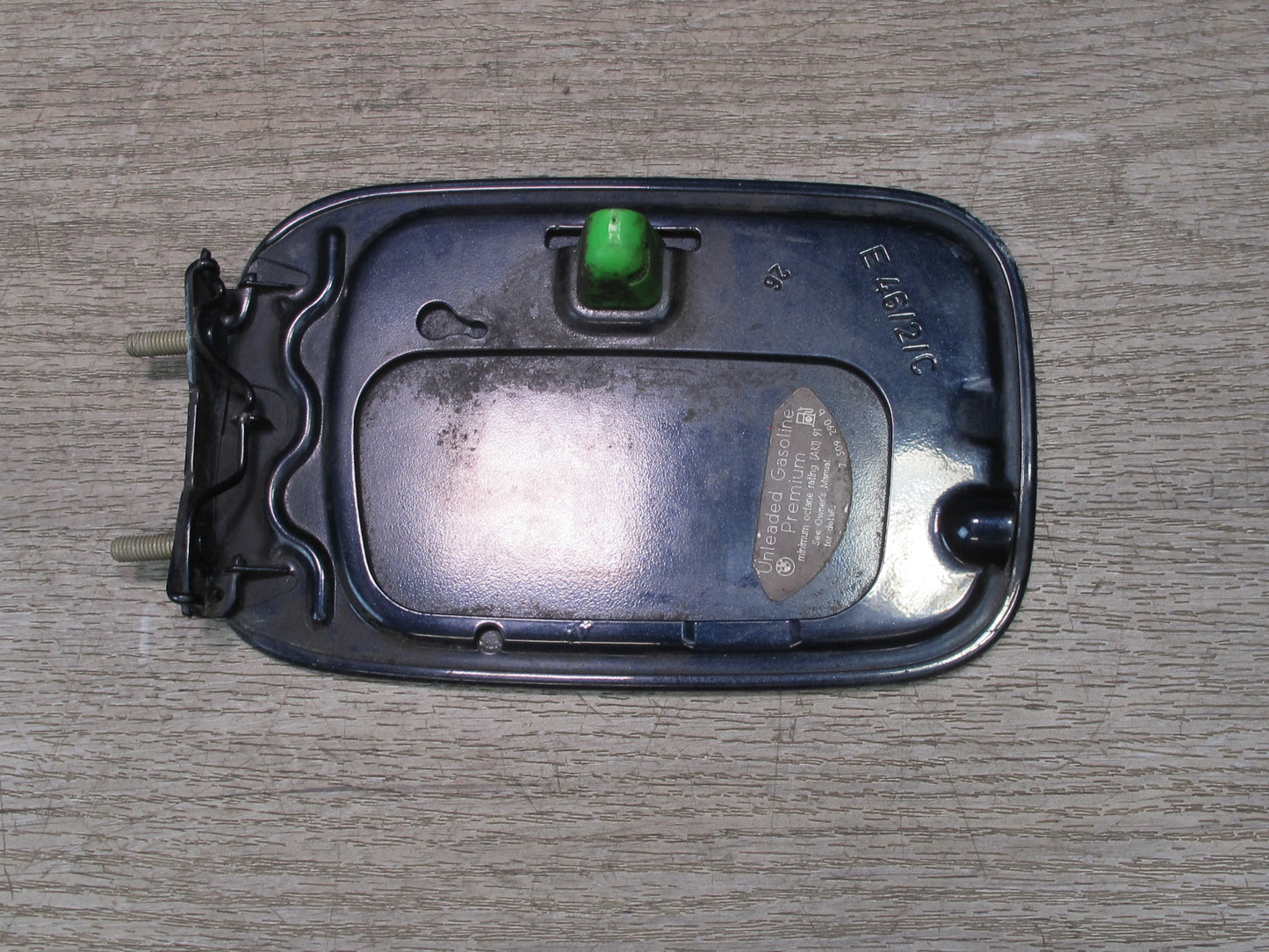 01-06 BMW E46 3-SERIES Fuel Tank Filler Door Lid Cover Orient Blue OEM