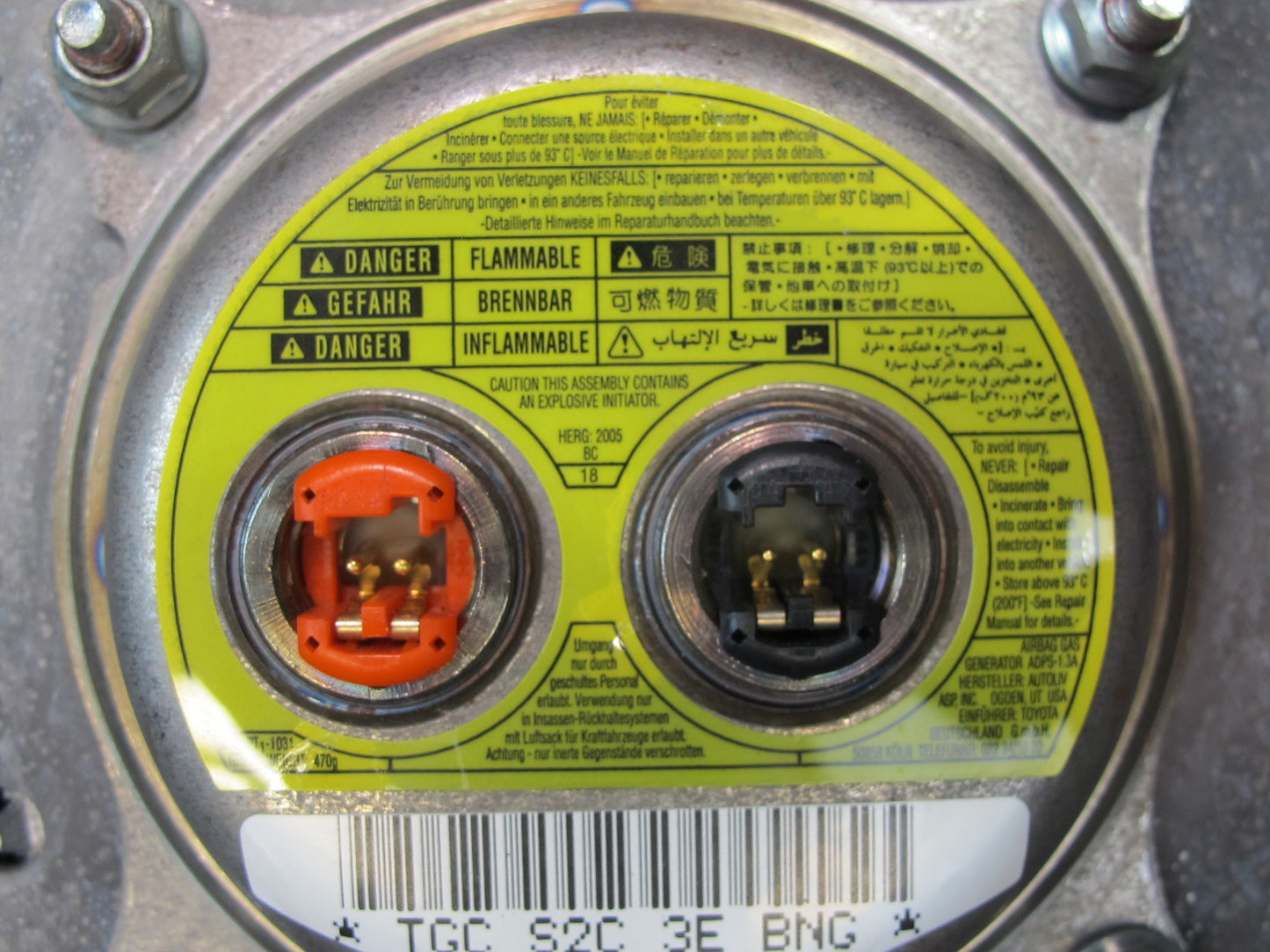 03-05 LEXUS LX470 FRONT LEFT DRIVER SIDE STEERING WHEEL SRS AIRBAG OEM