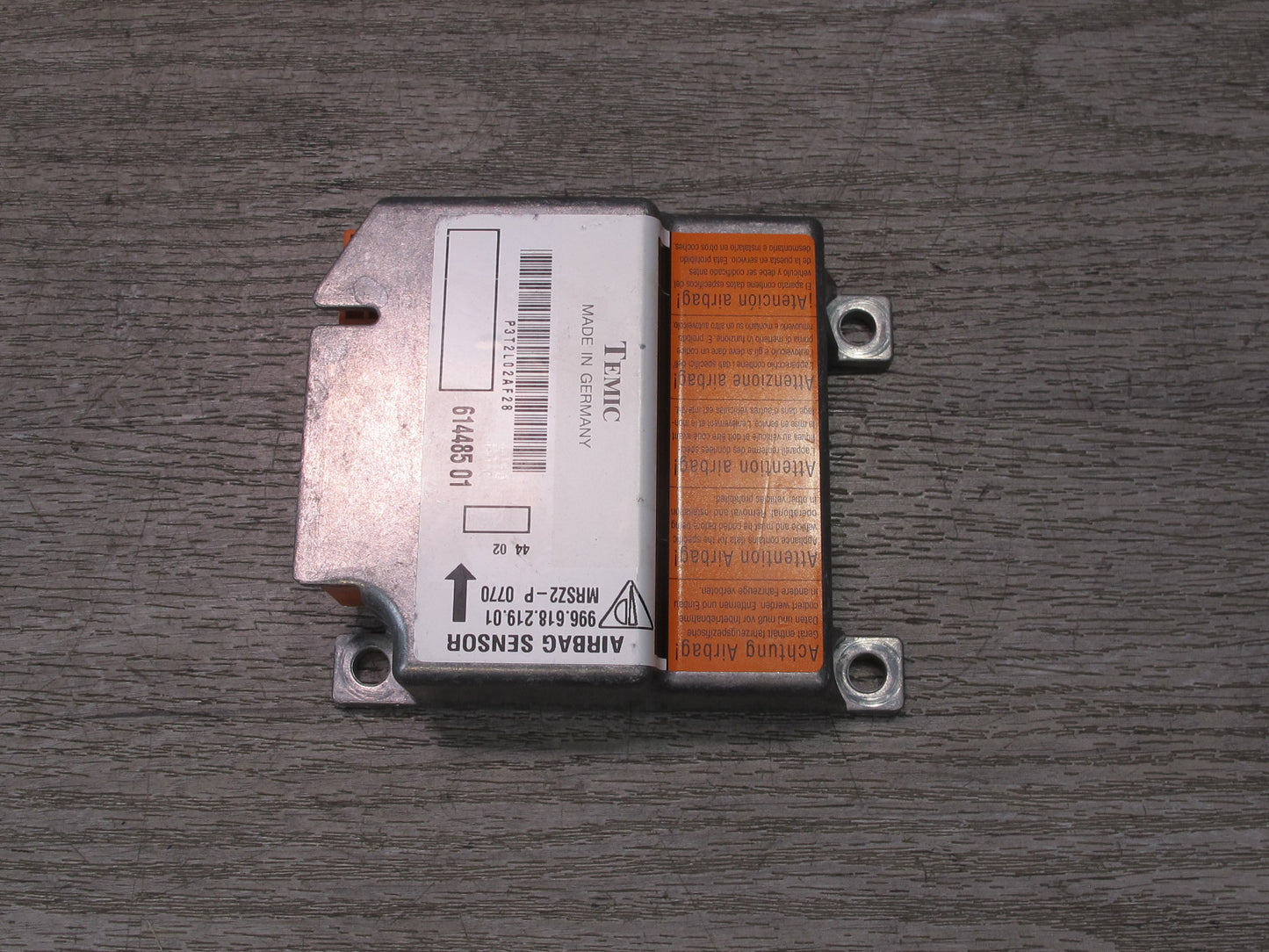 97-04 PORSCHE BOXSTER 986 SRS AIRBAG CONTROL MODULE UNIT W/ YAW RATE SENSOR OEM