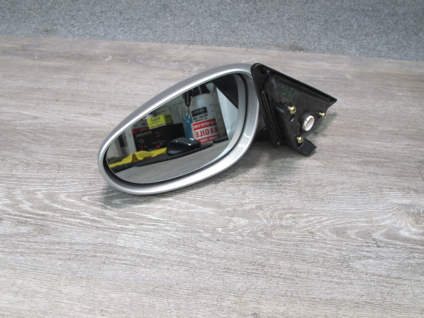1997-2004 Porsche Boxster 986 Left Door Exterior Side View Heated Mirror Silver