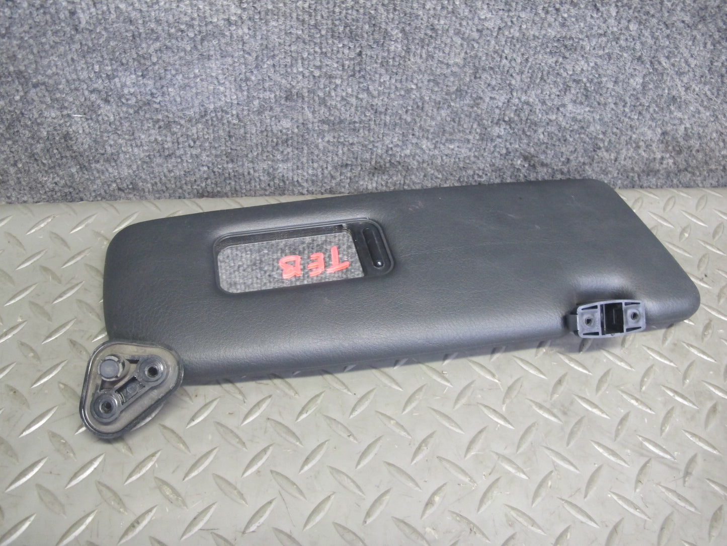 01-06 BMW E46 Convertible Set of 2 Front Left & Right Sun Visor Black OEM