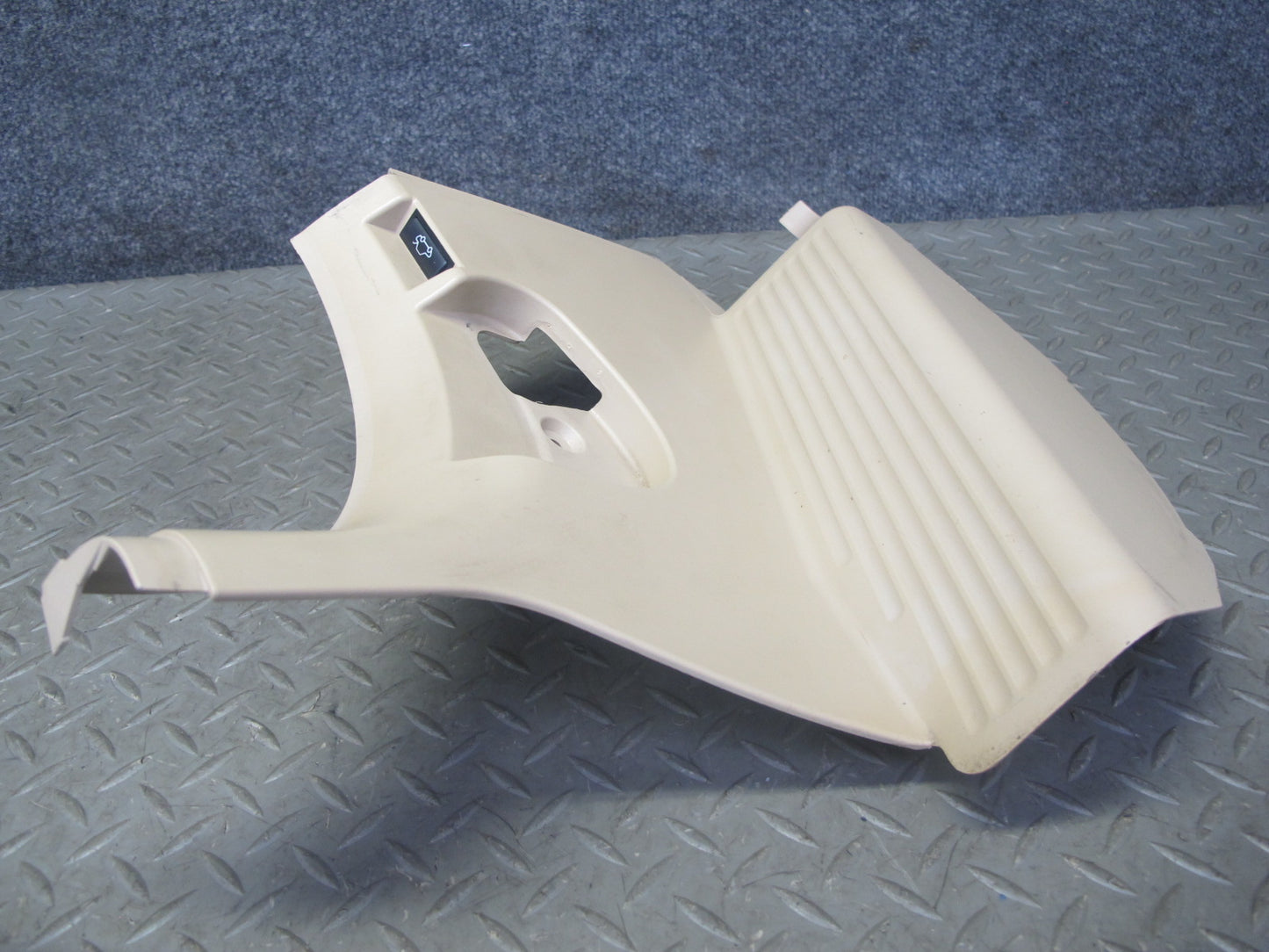 01-06 BMW E46 Coupe Convert Left Footrest & Right Kick Trim Panel Set Beige OEM