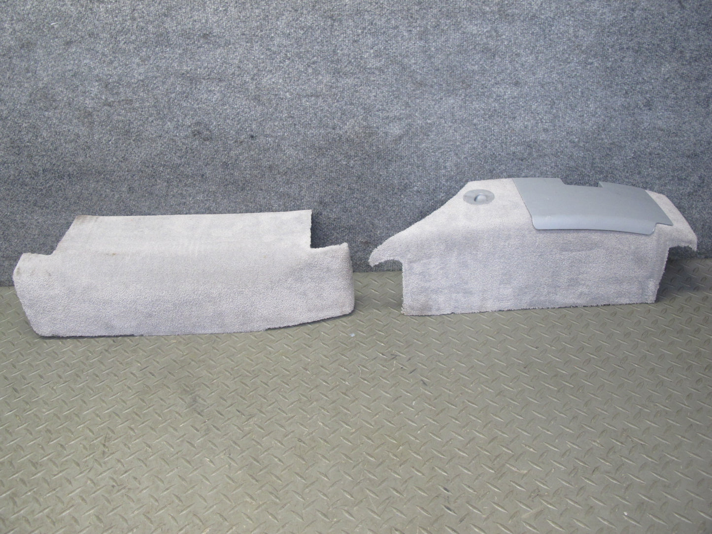2003-2010 Porsche Cayenne 955 Front Left Seat Frame Trim Carpet Panel Set of 2