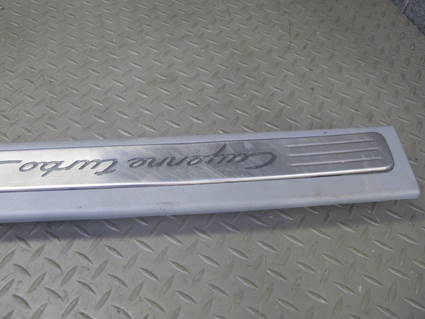 2003-2010 Porsche Cayenne 955 Front Door Scuff Sill Plate Trim Panel Set of 2