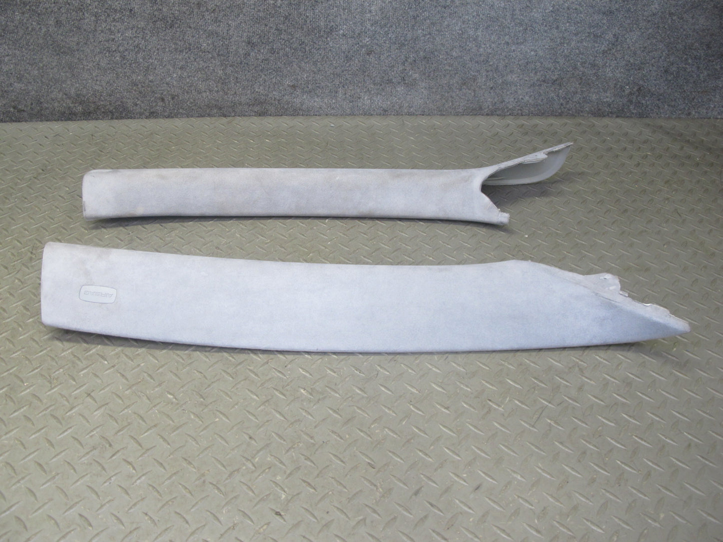 03-10 Porsche Cayenne 957 Front A Pillar Interior Trim Panel Alcantara Set of 2