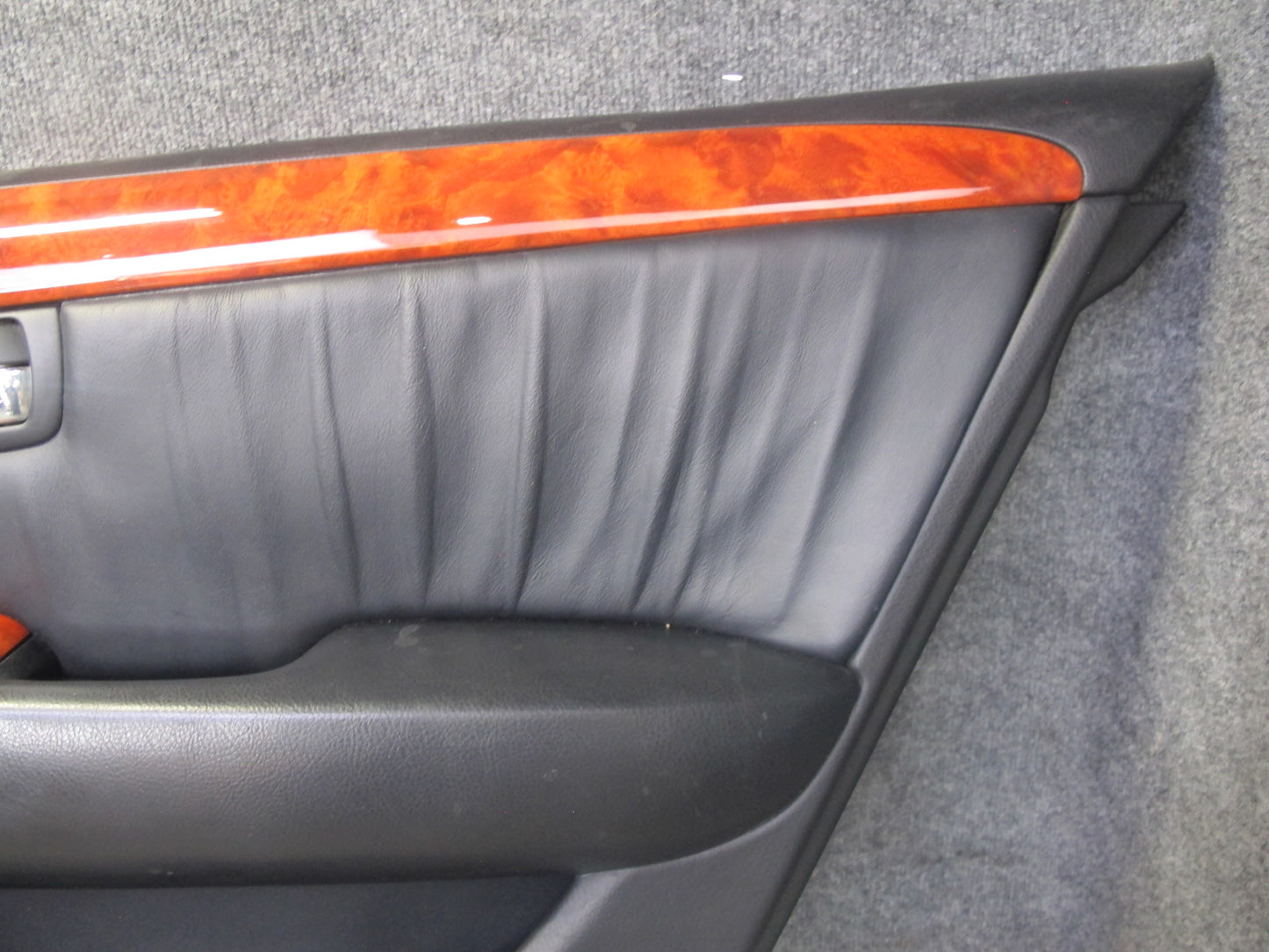 04-06 Lexus UCF30L LS430 Set of 2 Rear Door Interior Trim Cover Panel Black OEM