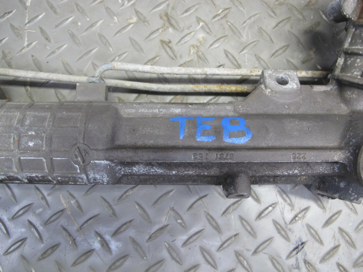 02-06 BMW E46 330Ci 330i Power Steering Rack & Pinion Yellow TAG 6757650 OEM