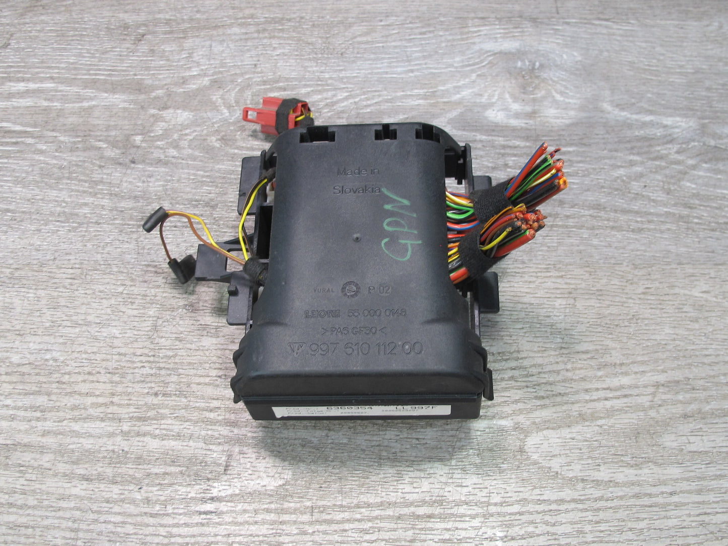 2005-2012 Porsche 911 997 Boxster Under Dash Fuse Relay Box 99761011200