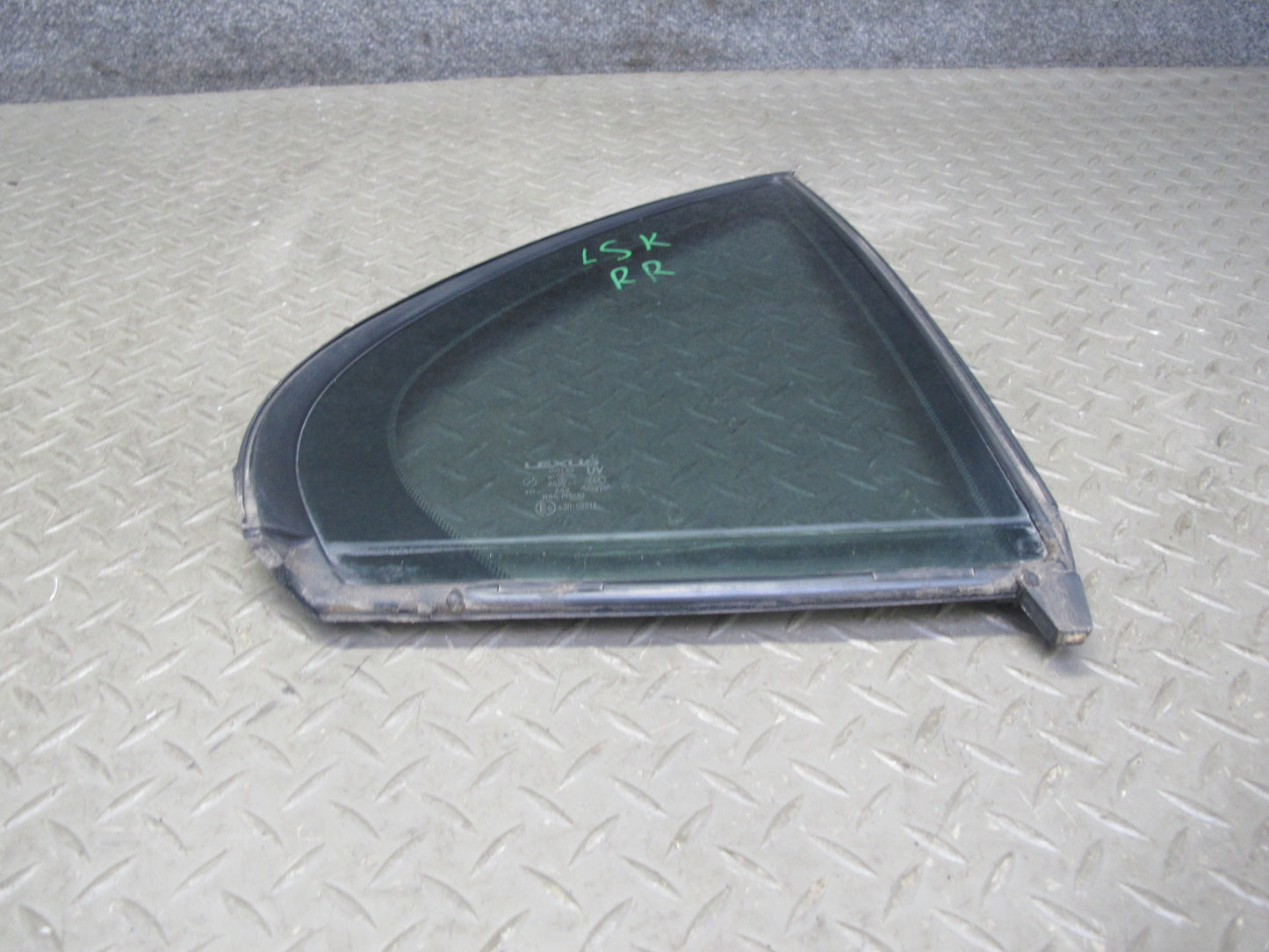 01-06 Lexus UCF30L LS430 Rear Right Door Fixed Glass Window OEM