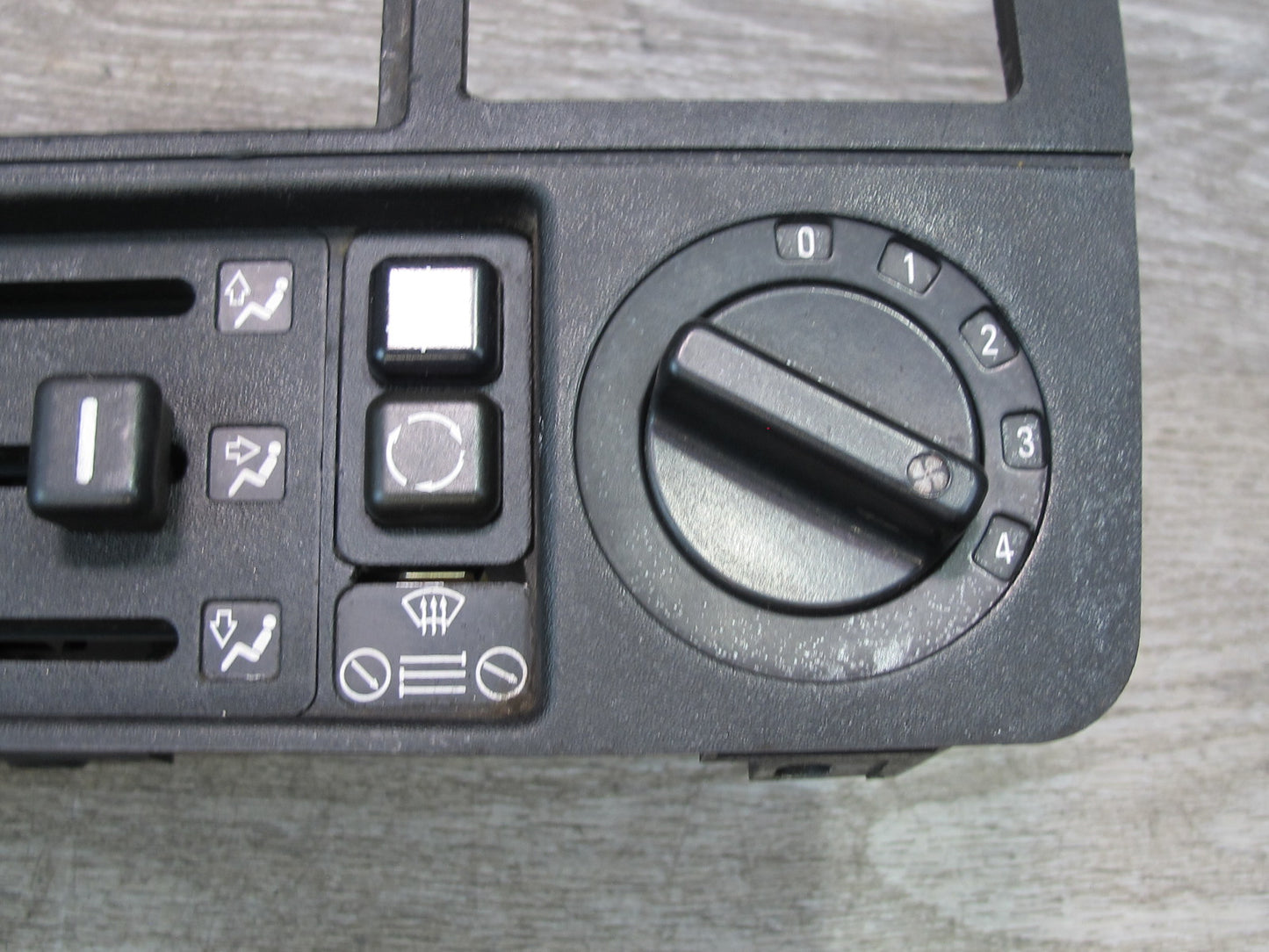 87-91 BMW E30 3-SERIES Manual A/C Heater Climate Control Switch Panel OEM