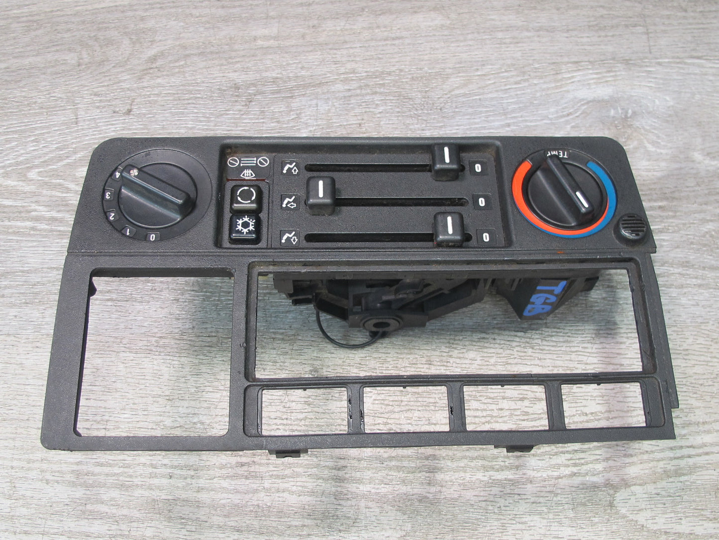 87-91 BMW E30 3-SERIES Manual A/C Heater Climate Control Switch Panel OEM